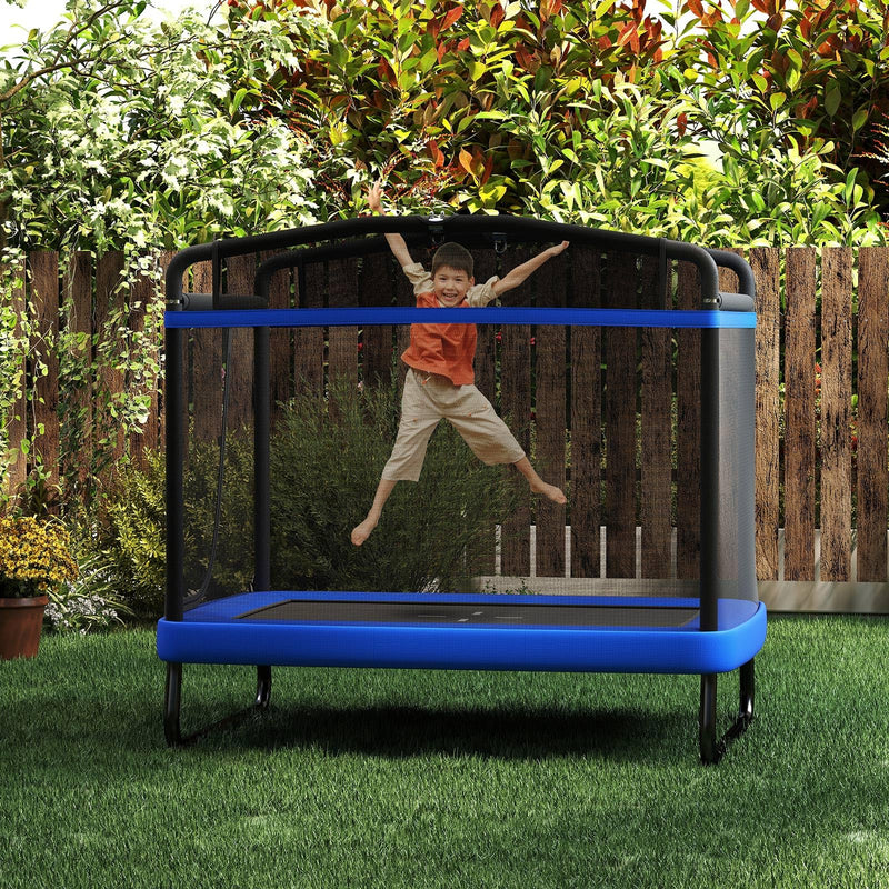 Load image into Gallery viewer, Goplus 6 x 4 FT Rectangle Kids Trampoline with Swing for Children Boys Girls