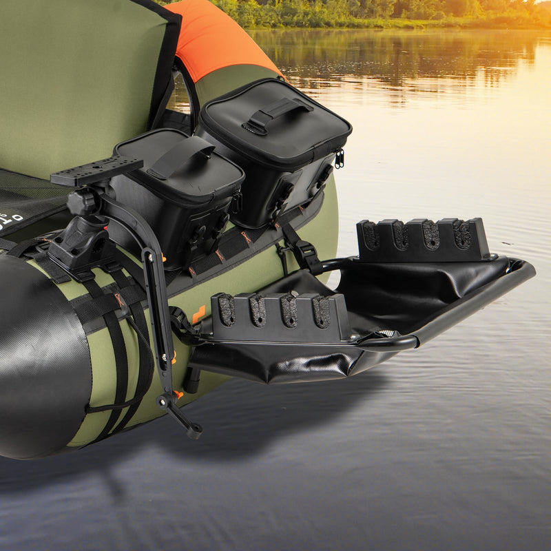 Load image into Gallery viewer, Goplus Fishing Float Tube Accessories, 360° Rotatable Fish Finder Holder w/ Mount Bracket