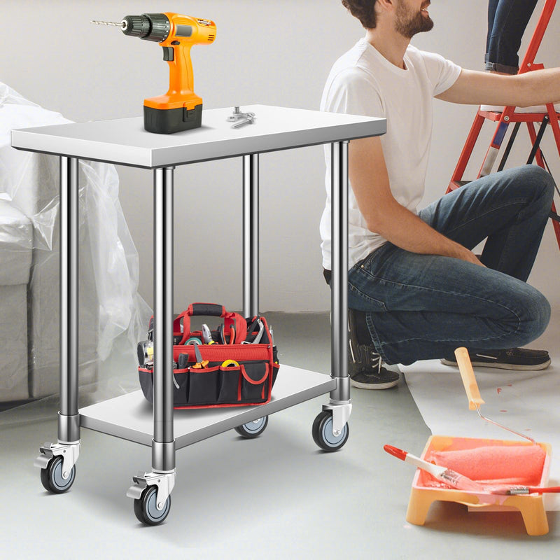 Load image into Gallery viewer, Goplus 4 inch Caster Wheel Set,Expanding Stem Caster Set of 4, 2 Wheels with Brakes