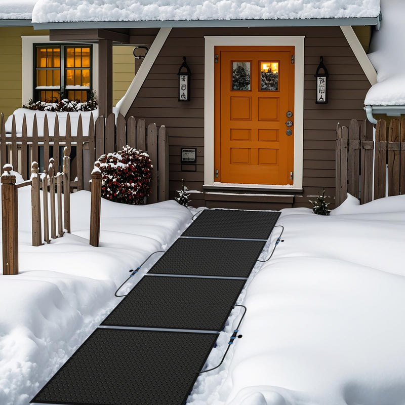 Load image into Gallery viewer, Goplus Heated Snow Melting Mat, Heated Outdoor Mat for Winter Snow Removal