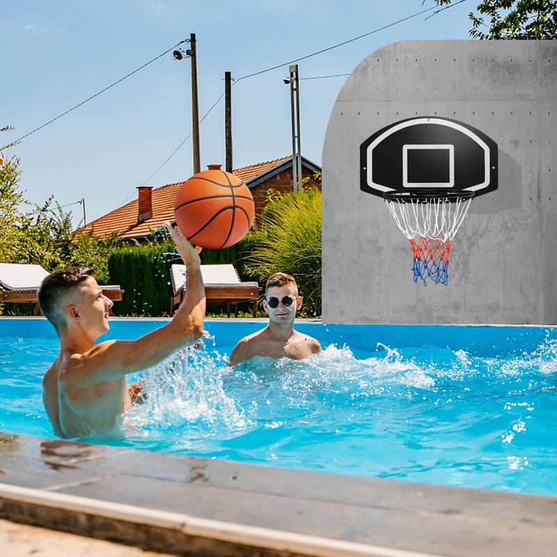 Load image into Gallery viewer, Goplus Wall Mount Basketball Hoop, 28.5¡¯¡¯ x 18¡¯¡¯ Large Backboard with 17¡¯¡¯ Rim, Shatter-Proof Backboard