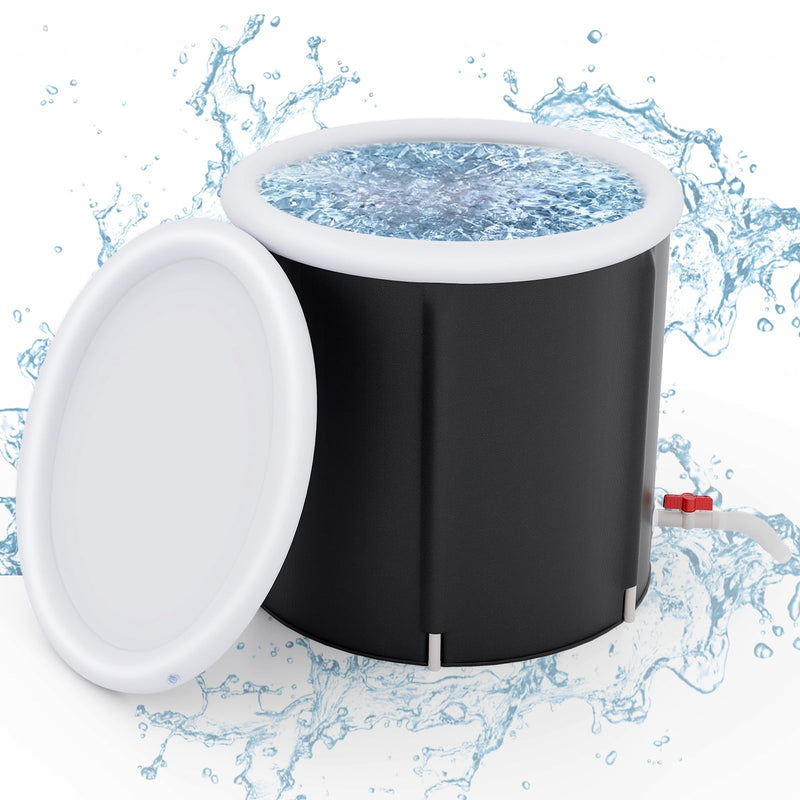 Load image into Gallery viewer, Goplus Inflatable Ice Bath Tub, Portable Cold Water Therapy Tub w/Cover, 6 Sturdy Support Rods, Inflator