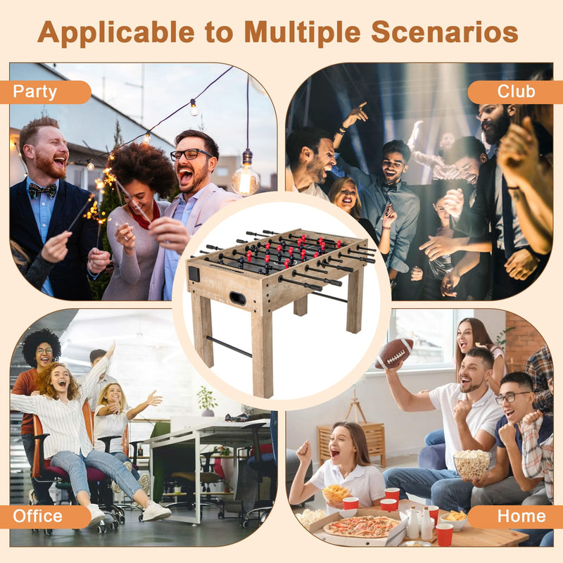 Load image into Gallery viewer, Goplus 54'' Foosball Table for Adults, Full Size Competition Soccer Game Table with Legs, 2 Balls