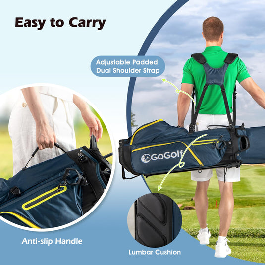 Goplus Complete Golf Club Set for Men | 12 Pieces Right Hand Golf Clubs