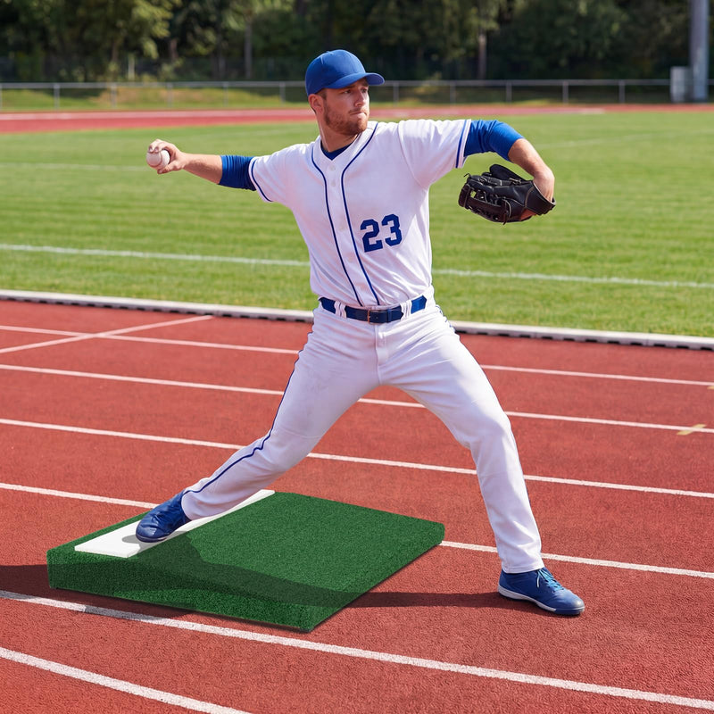 Load image into Gallery viewer, Goplus 27" x 27" x 4" Portable Pitchers Mound with Baseball