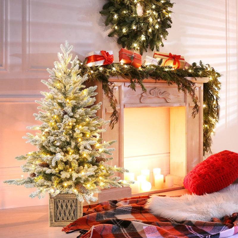 Load image into Gallery viewer, Goplus 4 FT Pre-lit Entrance Christmas Tree with 231 Branch Tips and 100 LED Lights