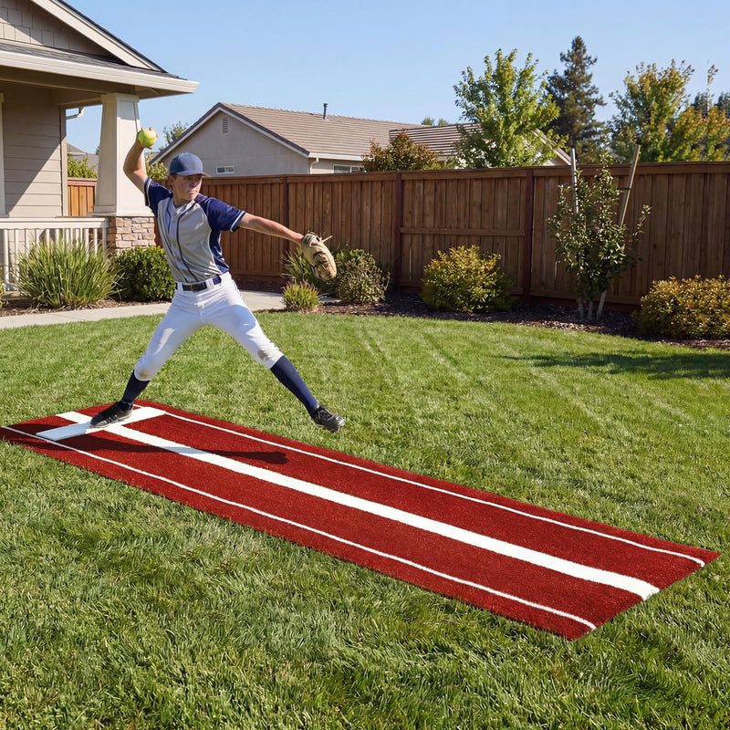 Load image into Gallery viewer, Goplus 10 x 3 FT Softball Pitching Mat for Indoor Outdoor Practice