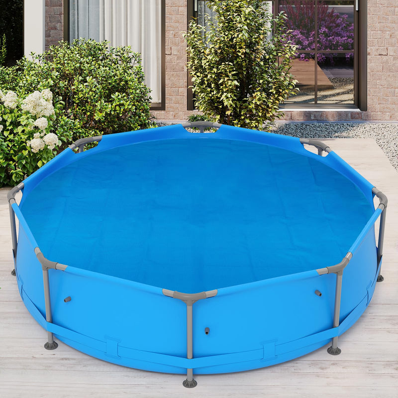 Load image into Gallery viewer, Goplus 8FT / 12FT Round Solar Pool Cover | Heavy-Duty Thermal Insulating Bubble Wrap Cover