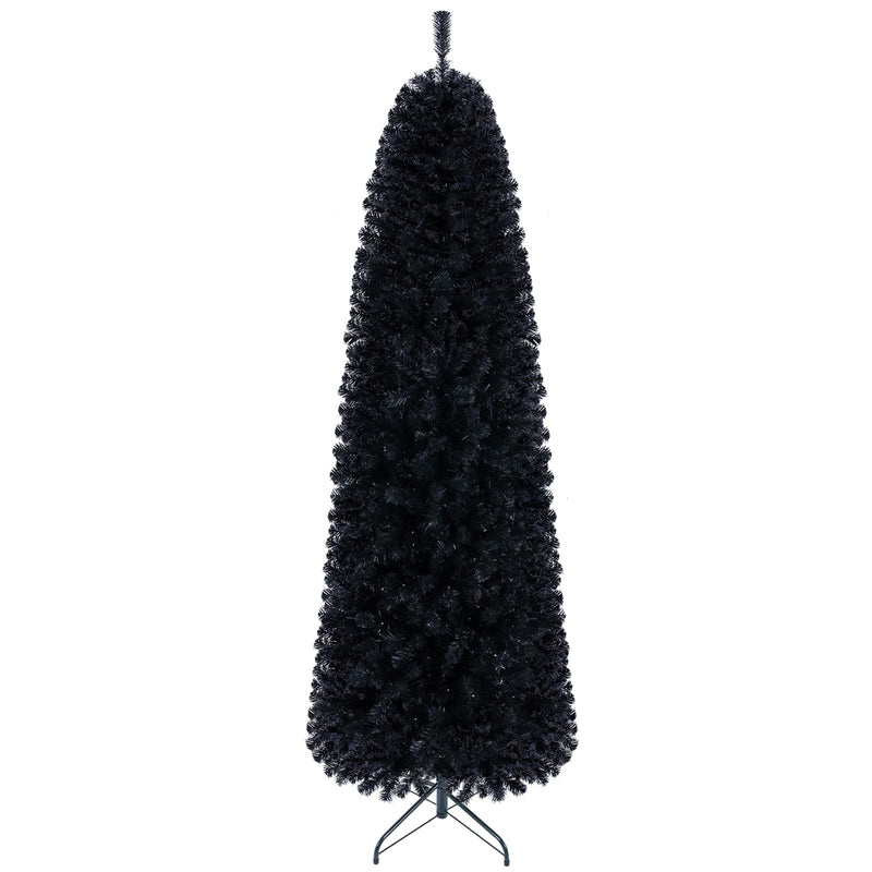 Load image into Gallery viewer, Goplus 7FT/8FT Pencil Christmas Tree with 8 Lighting Modes | Slim Artificial Fir Xmas Tree