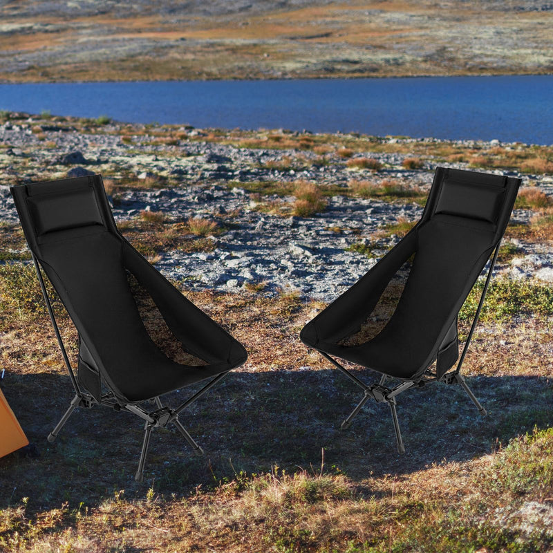 Load image into Gallery viewer, Goplus Portable High Back Camping Chairs for Adults Outside Hiking Beach