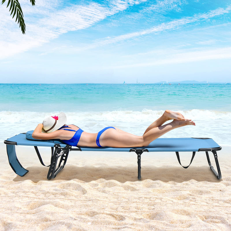 Load image into Gallery viewer, Goplus Beach Chaise Lounge Chair