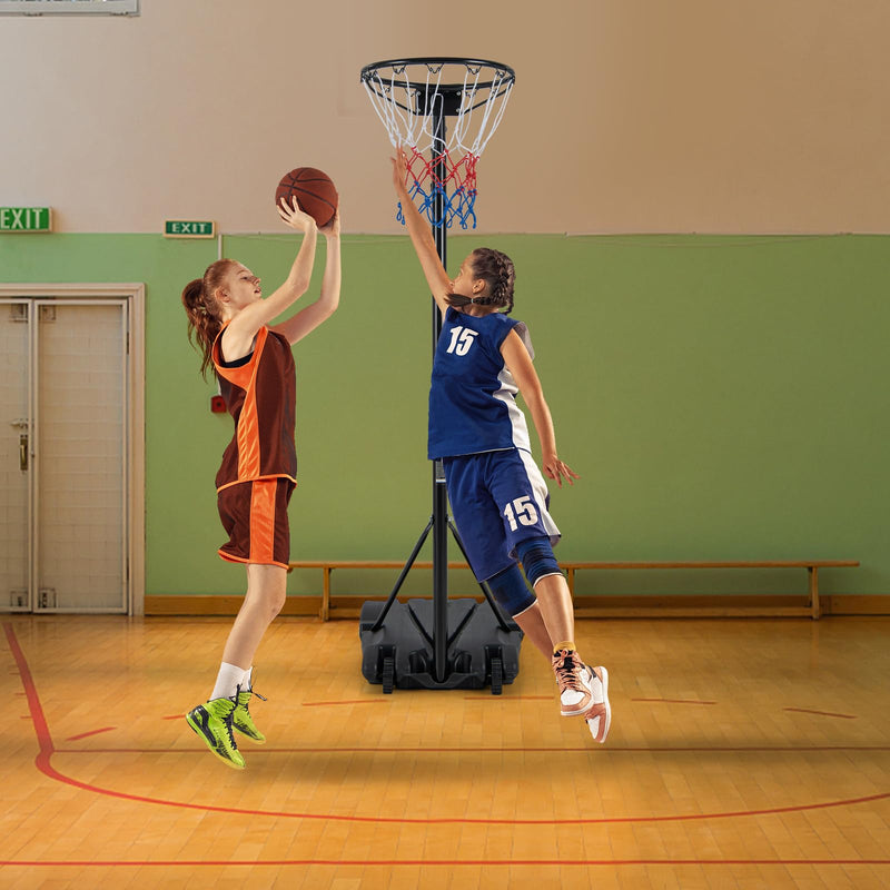 Load image into Gallery viewer, Goplus Portable Basketball Hoop Outdoor, Height Adjustable Basketball Goal System with Fillable Base & 2 Smooth Wheels