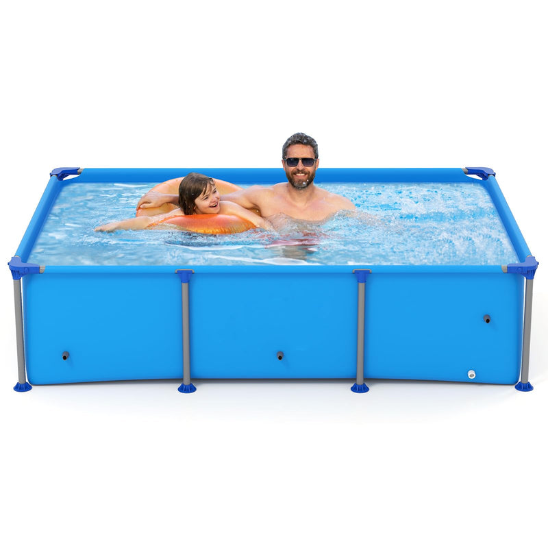Load image into Gallery viewer, Goplus 8.5' x 6' x 26" Rectangle Metal Frame Pool Set Above Ground Swimming Pool