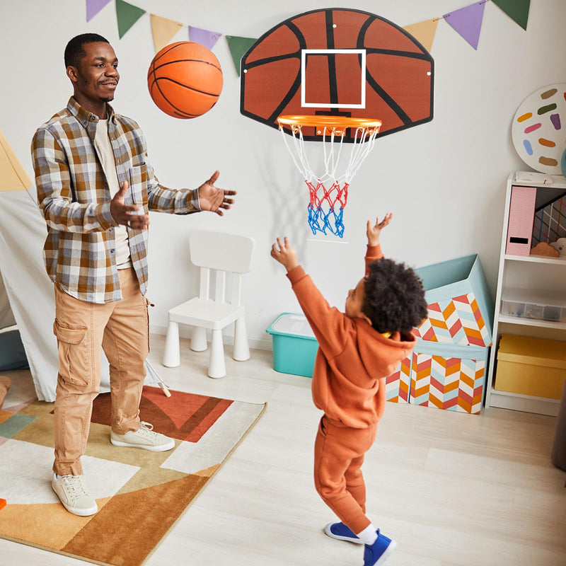 Load image into Gallery viewer, Goplus Wall Mount Basketball Hoop, 26" x 17.5" Indoor Outdoor Basketball Games w/Large Shatter-Proof Backboard