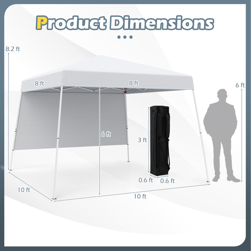 Load image into Gallery viewer, Goplus 8 X 8 FT Pop up Canopy Tent with 1 Sidewall