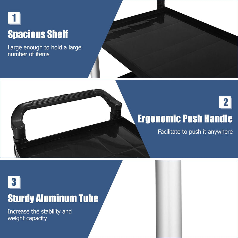 Load image into Gallery viewer, 3-Tier Rolling Utility Cart with Wheels - GoplusUS