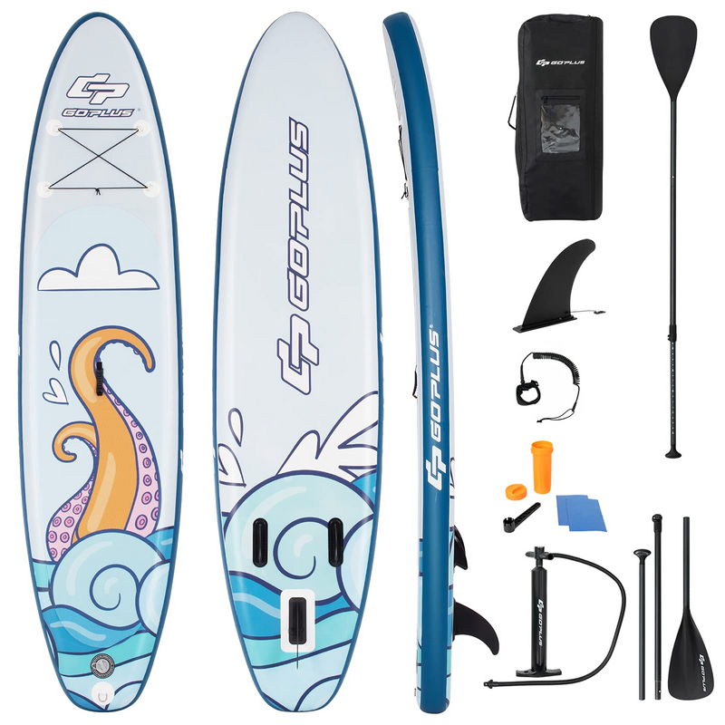 Load image into Gallery viewer, Goplus Inflatable Stand up Paddle Board Surfboard SUP Board with Adjustable Paddle Carry Bag - GoplusUS
