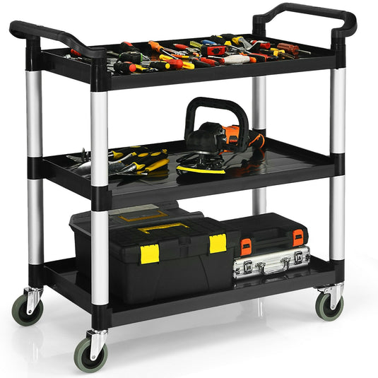 3-Tier Rolling Utility Cart with Wheels - GoplusUS