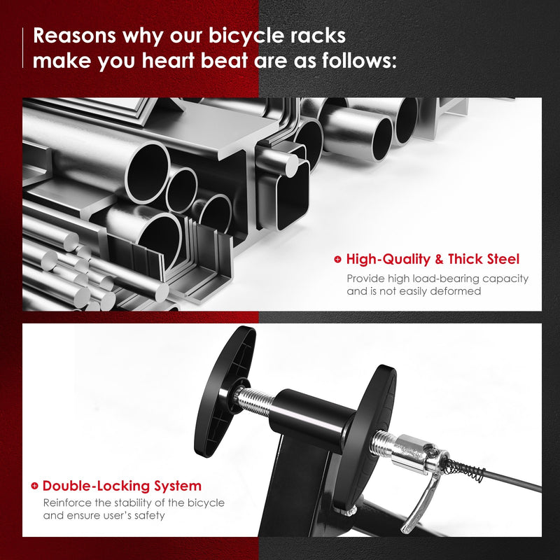 Load image into Gallery viewer, Bike Trainer Stand, Indoor Steel Exercise Bicycle Trainers with Magnetic Flywheel - GoplusUS