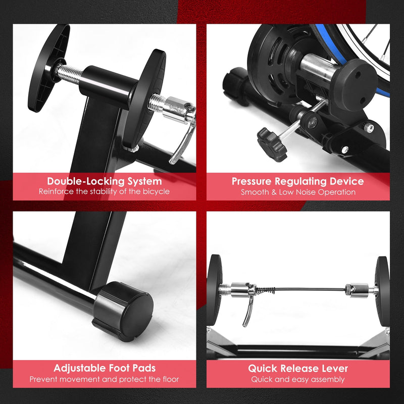 Load image into Gallery viewer, Bike Trainer Stand, Indoor Steel Exercise Bicycle Trainers with Magnetic Flywheel - GoplusUS