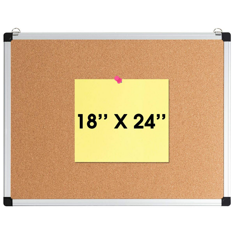 Load image into Gallery viewer, Cork Board, Bulletin Board, 18 x 24 3 Pack Aluminum Framed Cork Notice Pin Board Memo Board - GoplusUS