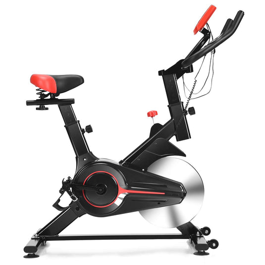 Stationary Bicycle, Indoor Cycling Bike, with Heart Rate Sensors