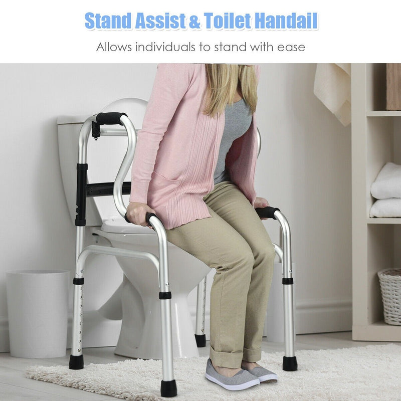 Load image into Gallery viewer, Folding Walker, 400LBS FDA Certification Toilet Armrest - GoplusUS