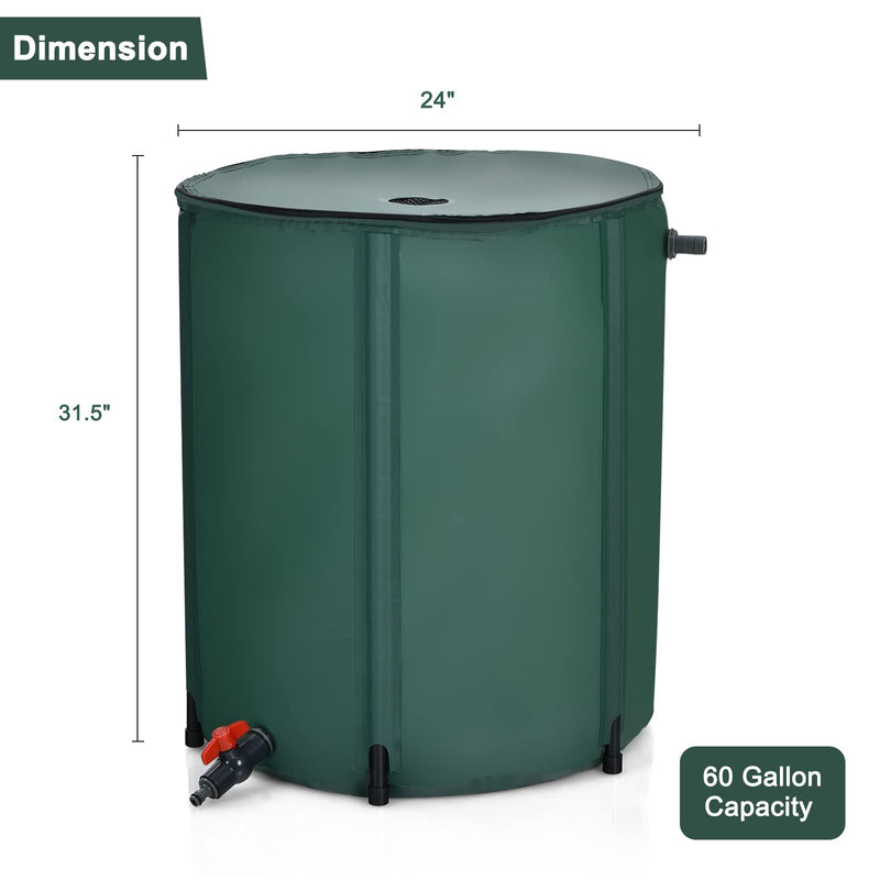 Load image into Gallery viewer, Portable Rain Barrel Water Collector Collapsible Tank