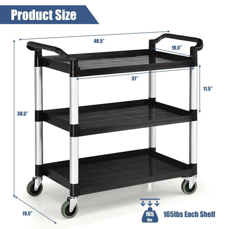 Load image into Gallery viewer, 3-Tier Rolling Utility Cart with Wheels - GoplusUS