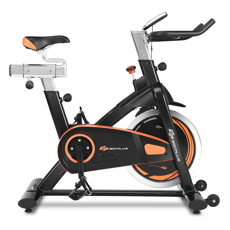 Load image into Gallery viewer, Indoor Cycling Bike, Stationary Bicycle with Flywheel and LCD Display - GoplusUS