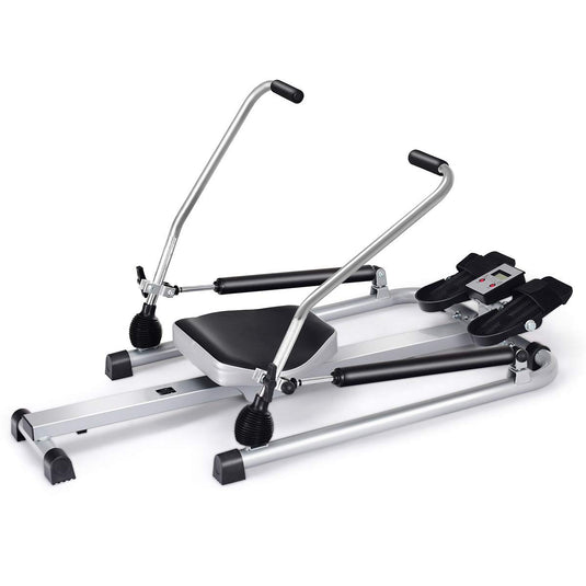 Goplus Hydraulic Rowing Machine Rower with LCD Monitor - GoplusUS