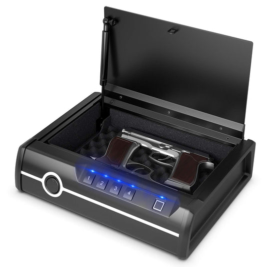 Gun Safe for 2 Pistols, DOJ Approved Pistol Safe - GoplusUS