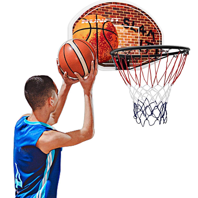 Load image into Gallery viewer, 29" x 20" Mini Basketball Hoop Wall Mounted Portable Basketball Backboard - GoplusUS