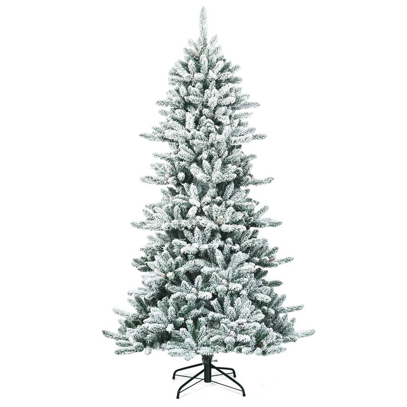 Load image into Gallery viewer, Goplus 7ft Snow Flocked Artificial Christmas Tree - GoplusUS