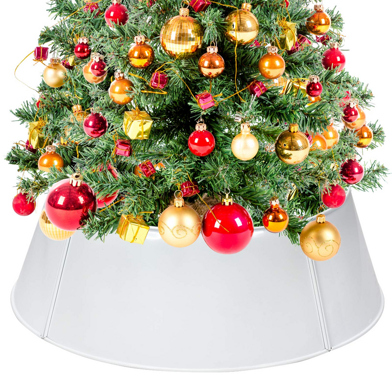 Load image into Gallery viewer, Galvanized Metal Christmas Tree Collar Easy Set Up, 30-Inch Diameter Base - GoplusUS