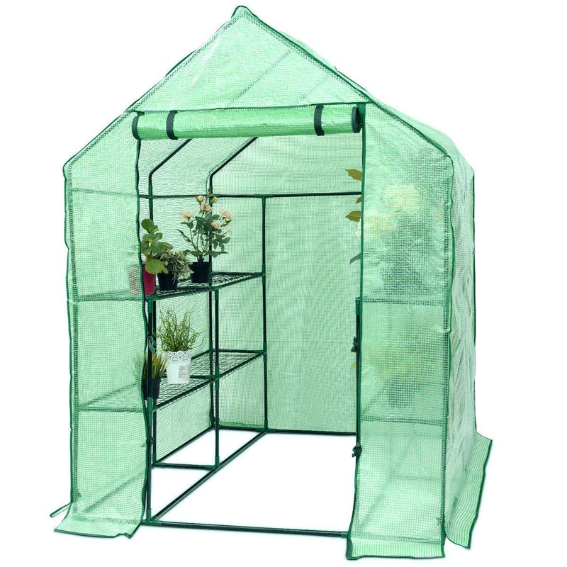 Load image into Gallery viewer, Greenhouse Indoor Outdoor Walk in Plant Gardening Green House 4.8" x 4.8" x 6.4" - GoplusUS