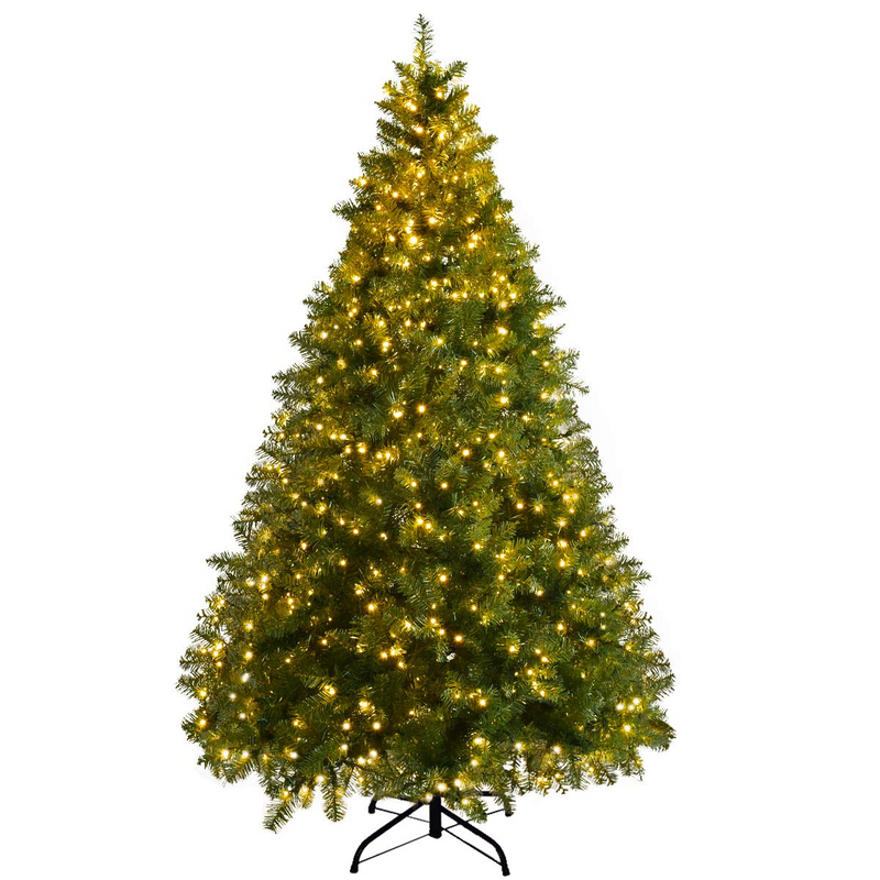 Load image into Gallery viewer, Goplus Pre-lit Christmas Tree, 8FT Premium Hinged Spruce Tree - GoplusUS