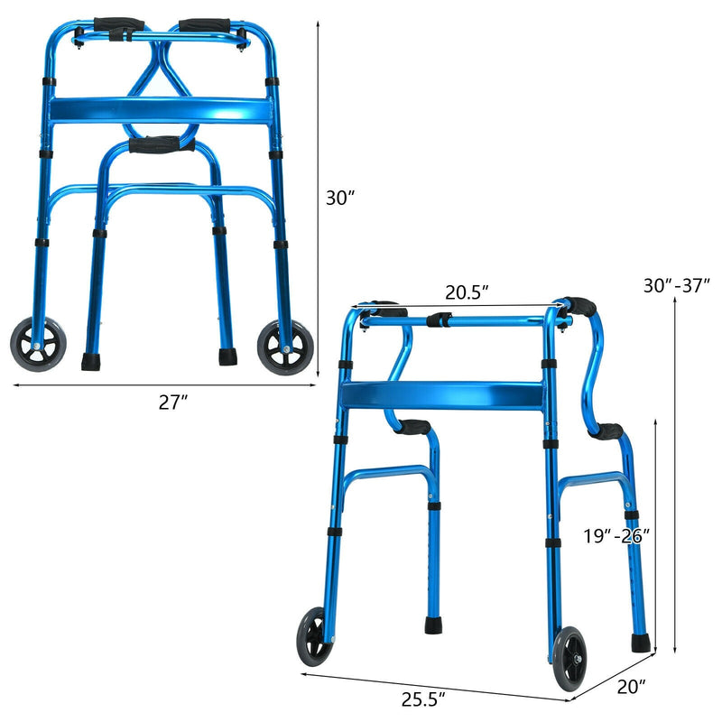 Load image into Gallery viewer, 440LBS Foldable Standard Walker - GoplusUS