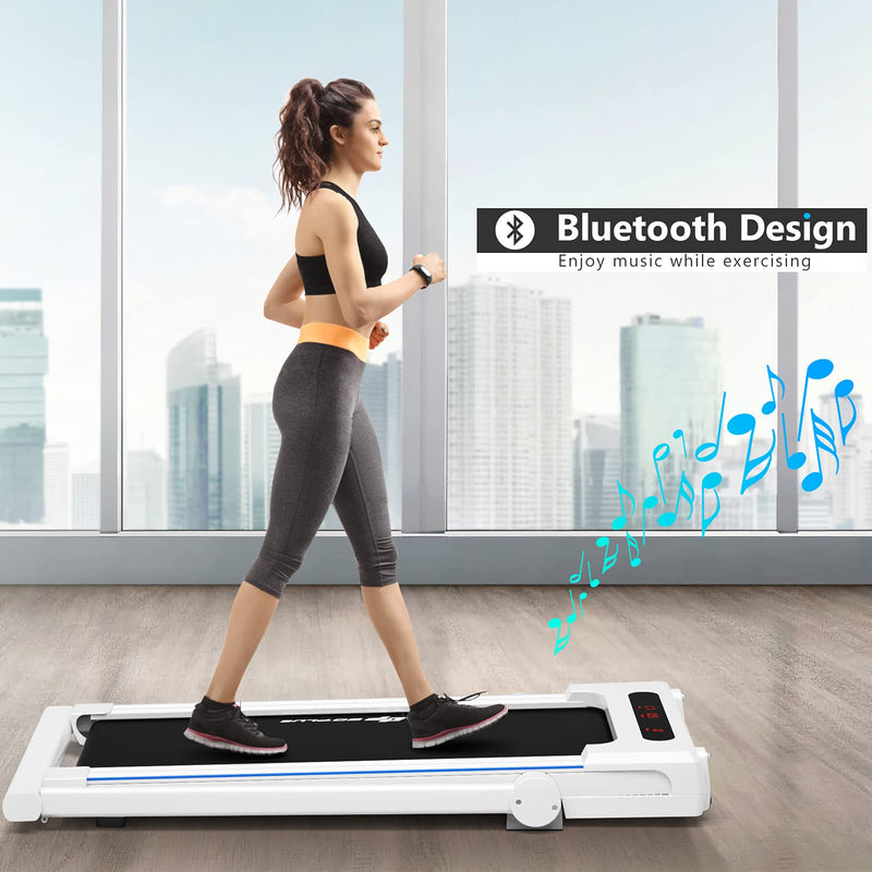 Load image into Gallery viewer, 3-in-1 Treadmill with Large Desk, 2.25HP Superfit Folding Electric Treadmills - GoplusUS