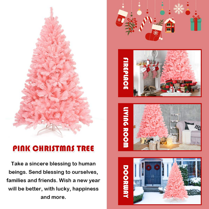 Load image into Gallery viewer, Goplus Unlit Artificial Christmas Tree, 100% New PVC Material, Xmas Tree for Indoor and Outdoor Decoration - GoplusUS