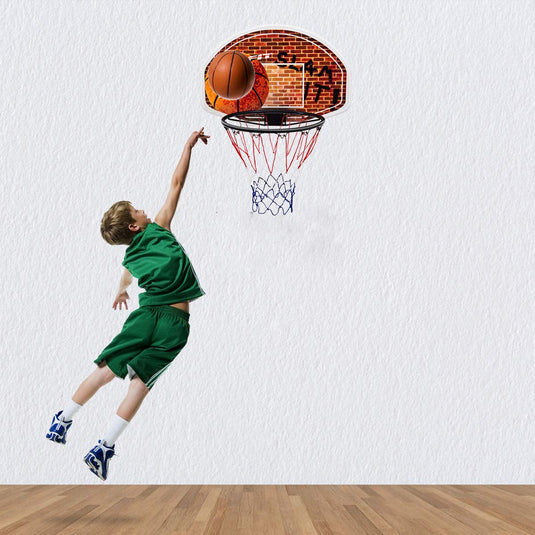 29" x 20" Mini Basketball Hoop Wall Mounted Portable Basketball Backboard - GoplusUS