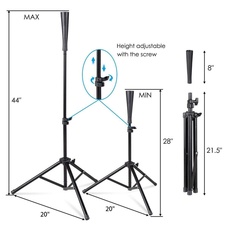 Load image into Gallery viewer, Batting Tee, Adjustable Baseball Softball Tripod for Batting Training Practice - GoplusUS