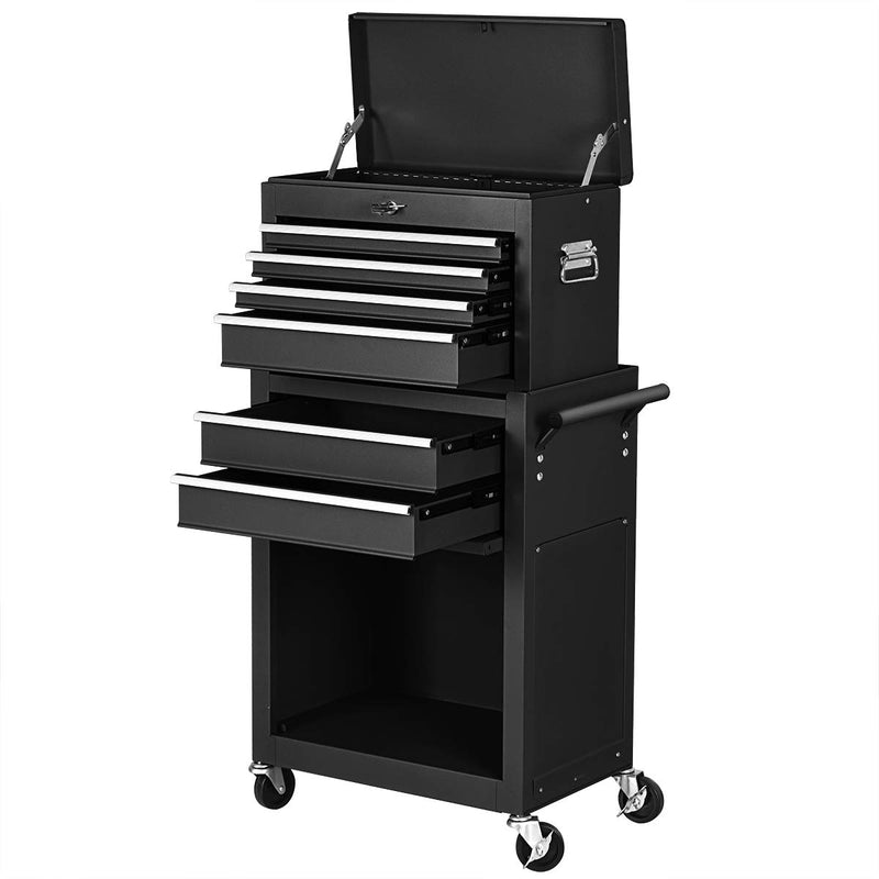 Load image into Gallery viewer, 2PCS Rolling Tool Chest, 6-Drawer Toolbox Set of 2 - GoplusUS