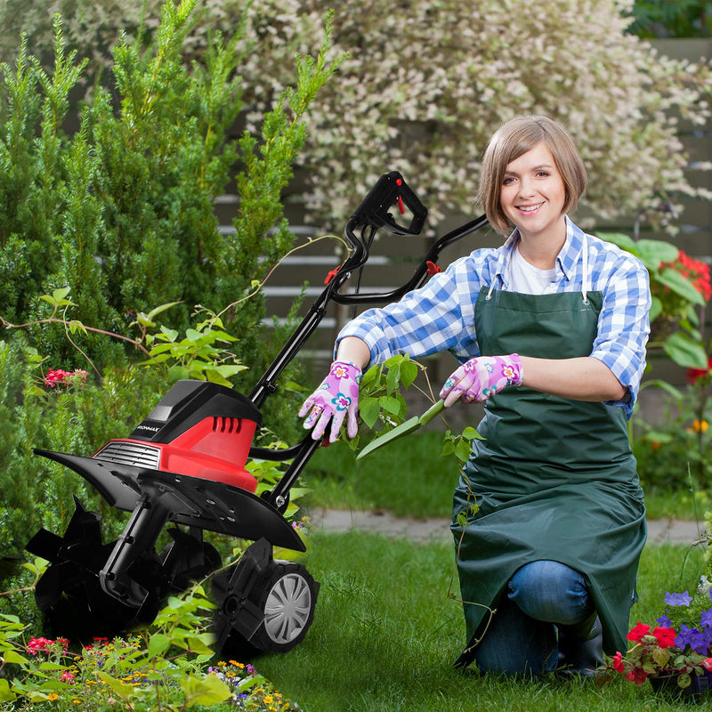 Load image into Gallery viewer, 13.5 Amp Corded Electric Tiller and Cultivator, 17-Inch Tiller with 9' Tilling Depth - GoplusUS