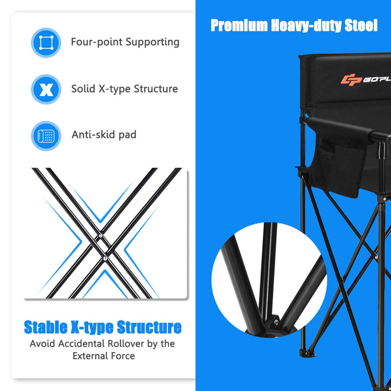 Load image into Gallery viewer, Folding Camping Chair, Outdoor Portable Beach Chair Heightened Design - GoplusUS