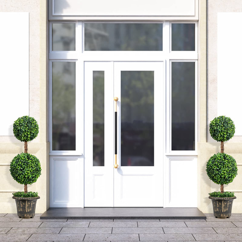 Load image into Gallery viewer, 3 Ft /4 Ft Artificial Boxwood Topiary Tree, Fake Greenery Plants Ball Tree - GoplusUS