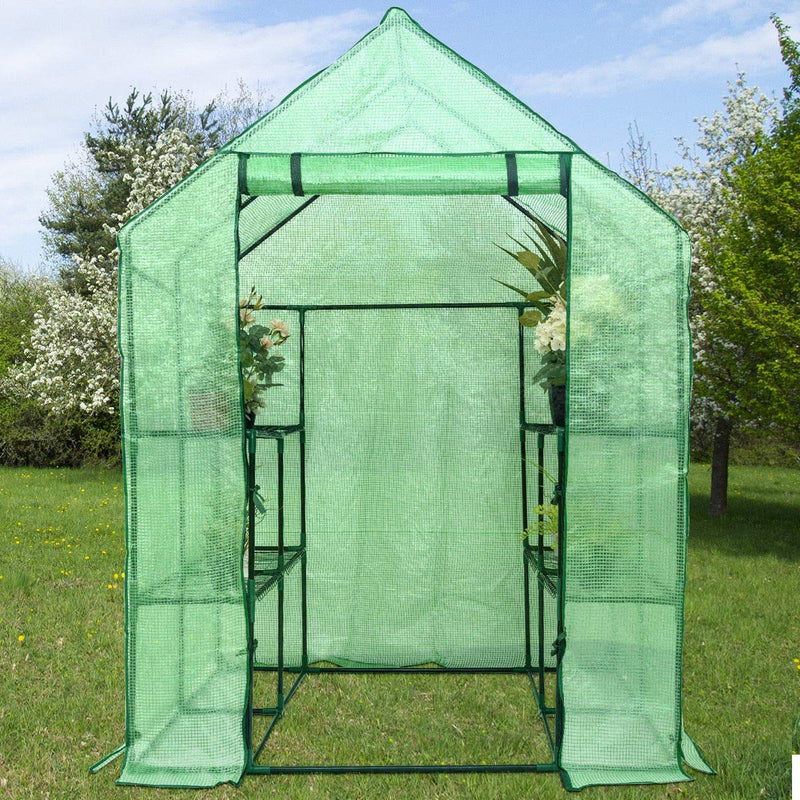 Load image into Gallery viewer, Greenhouse Indoor Outdoor Walk in Plant Gardening Green House 4.8" x 4.8" x 6.4" - GoplusUS