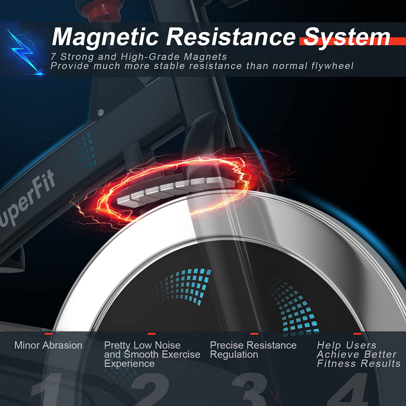 Load image into Gallery viewer, Goplus Magnetic Stationary Bike, Indoor Exercise Cycling Bike Smooth Belt Drive - GoplusUS