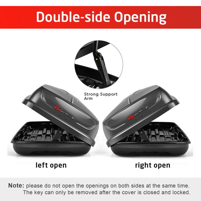 Load image into Gallery viewer, Cargo Box, Waterproof Rooftop Cargo Carrier, Heavy Duty Roof Storage Box - GoplusUS