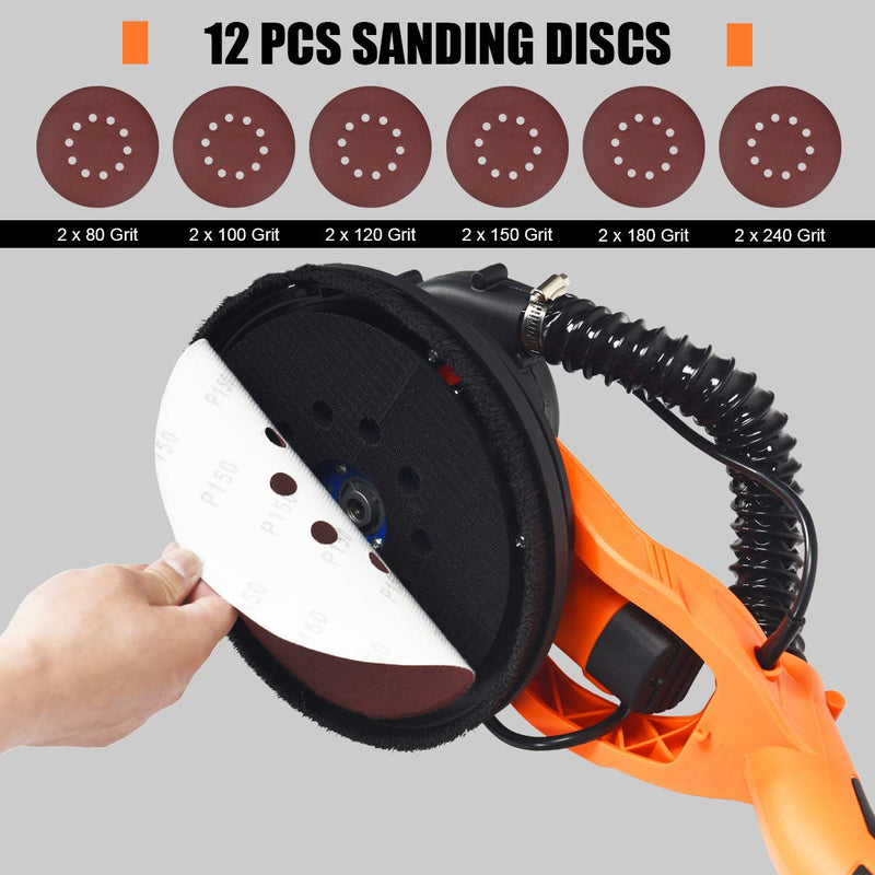 Load image into Gallery viewer, 750W Drywall Sander 12 Sanding Disks & Carrying Bag (Foldable) - GoplusUS